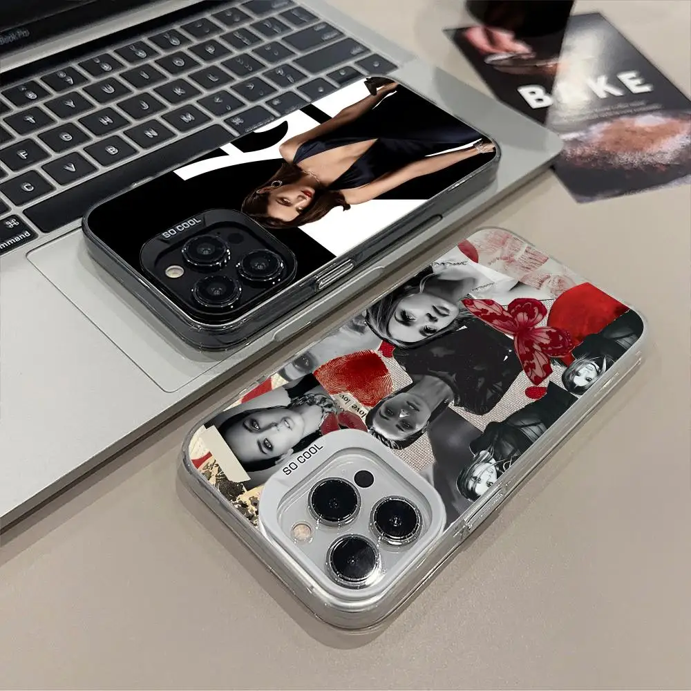 Funda para Teléfono Ana de Armas para iPhone 18 17 16 15 14 13 12 11 X XR XS Air Pro Max Plus, Negra, Colorida, Plateada