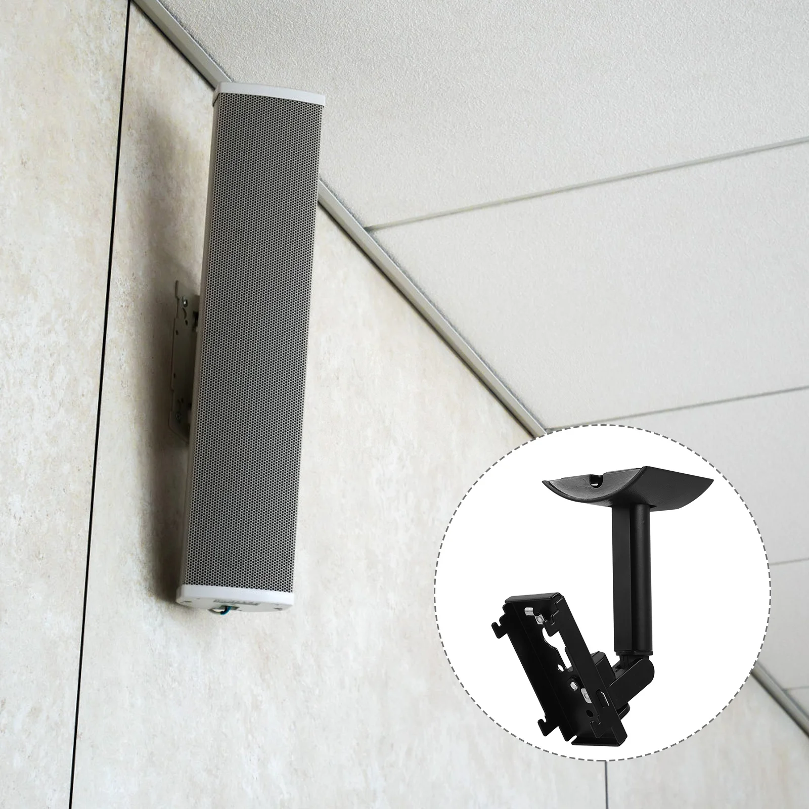 

1 set 1 Set Speaker Wall Mount Bracket Adjustable Surround Sound Audio Support Heavy Duty Universal Fit Ceiling Wall Panel