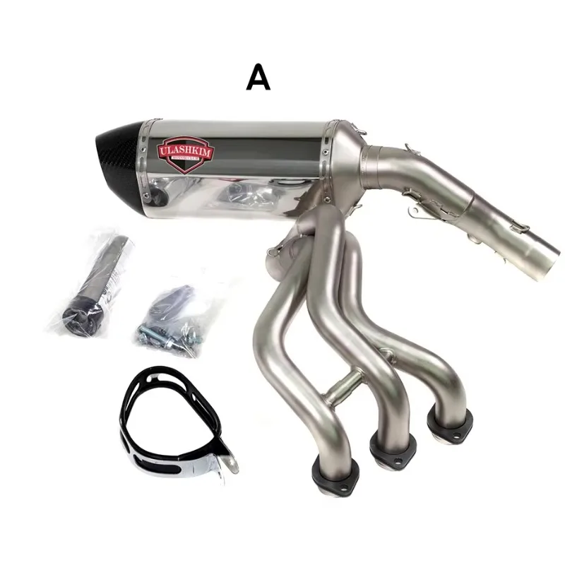 

Mot orcycle Exhaust Full System Pipe Link Pipe for Yam aha MT-09 FZ-09 MT09 FZ09 Not Tracer 2014-2018 EXHAUST MUFFLER Escape