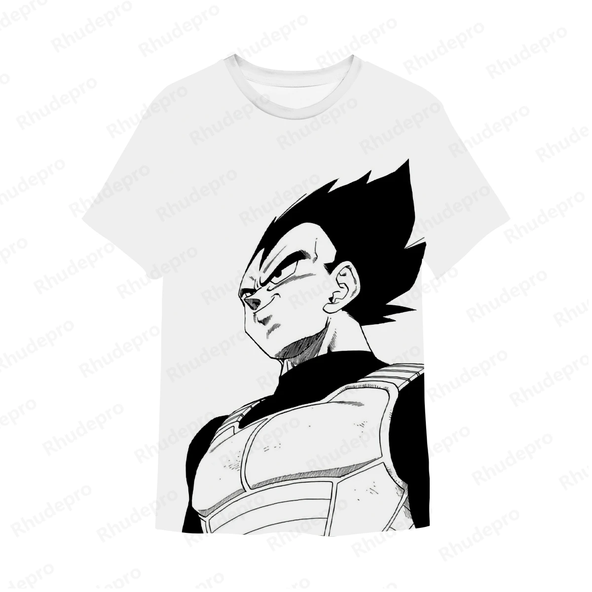 Anime japonês Goku masculino todo 3D Print T-shirts de rua grandes dimensões, Unisex Cosplay Top, Verão, Novo, Quente, 2024