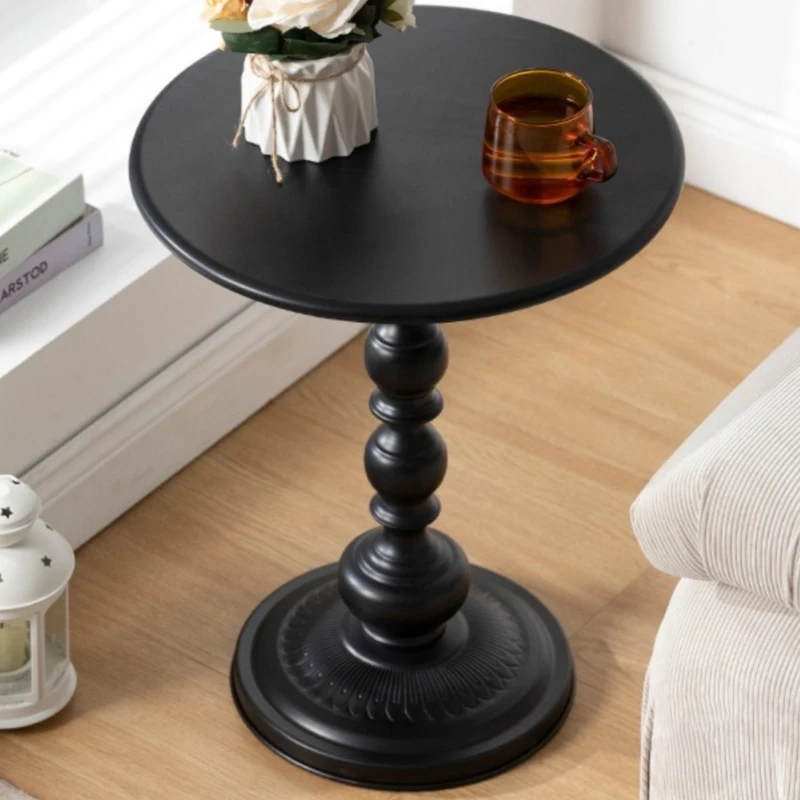 Nordic Wrought Iron Retro Side Table Perfect for Living Room Sofa Coffee Table or Small Apartment Balcony