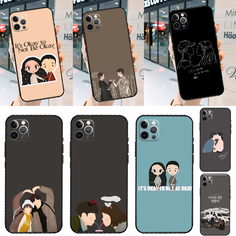 Korean Drama It Is Okay To Not Be Okay Case For iPhone 14 13 12 11 15 16 Pro Max Mini Plus X XR XS Max Bumper Cover