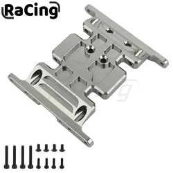 1pc Metal Chassis Gearbox Mount Transmission Holder Skid Plate for 1/10 RC Crawler Axial SCX10 Aluminum Alloy Upgrade Parts