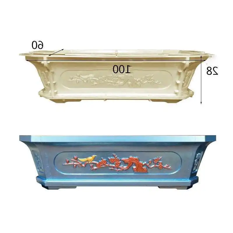 

ABS Plastic Concrete Vase Mold for Garden Decoration Durable Outdoors Bonsai DIY New Chinese Gardening Flower Pot Mould