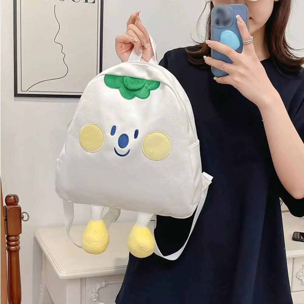 Lekki plecak szkolny z motywem kreskówkowym, nowy styl, torba na ramię, praktyczny design, estetyka soft girl.