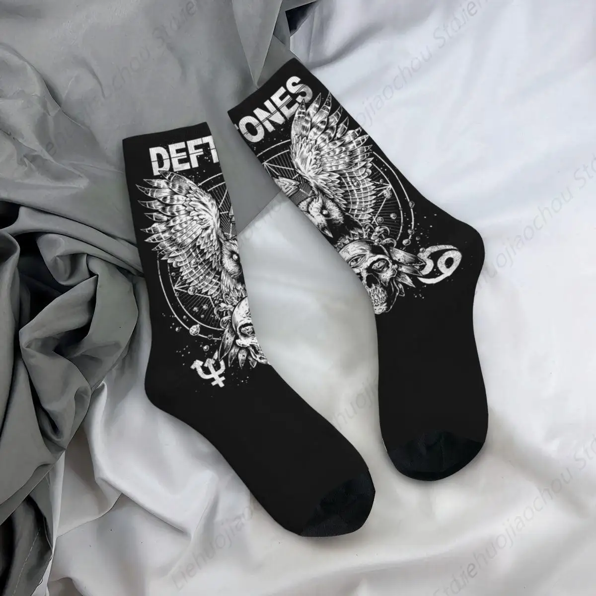 DEFTONES-Chaussettes Rock Band Ohms White Pony pour Homme et Femme, Accessoires de dehors, Mignonnes, Magnifiques Cadeaux