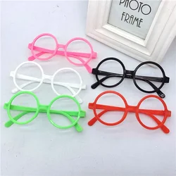 20pcs Fashion Round Glasses Frame Without Lens Decoration Holiday Christmas Party Props for Kids Children Easter