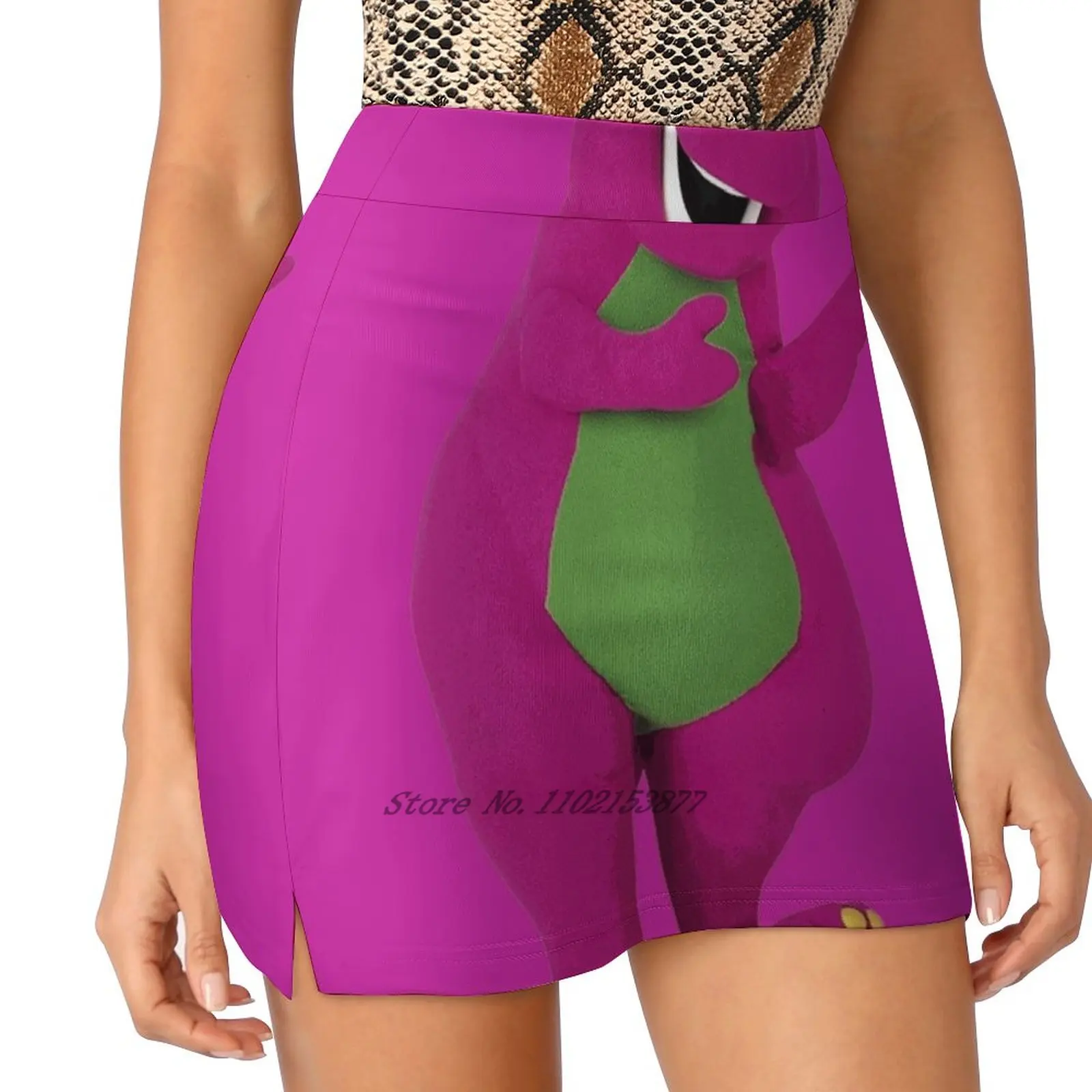 

Barney Summer Women's shorts Skirt 2 In 1 Fitness Yoga Skirt Tennis Skirts Barney Barney The Dinosaur Barney Dinosaur Barney And