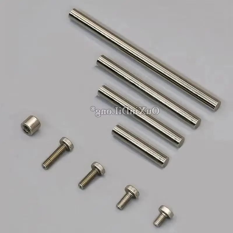 200PCS Solid Advertising Nails Screws Acrylic Display Billboard Glass Standoff Pins Photo Picture Desktop Stand Standoffs Pins