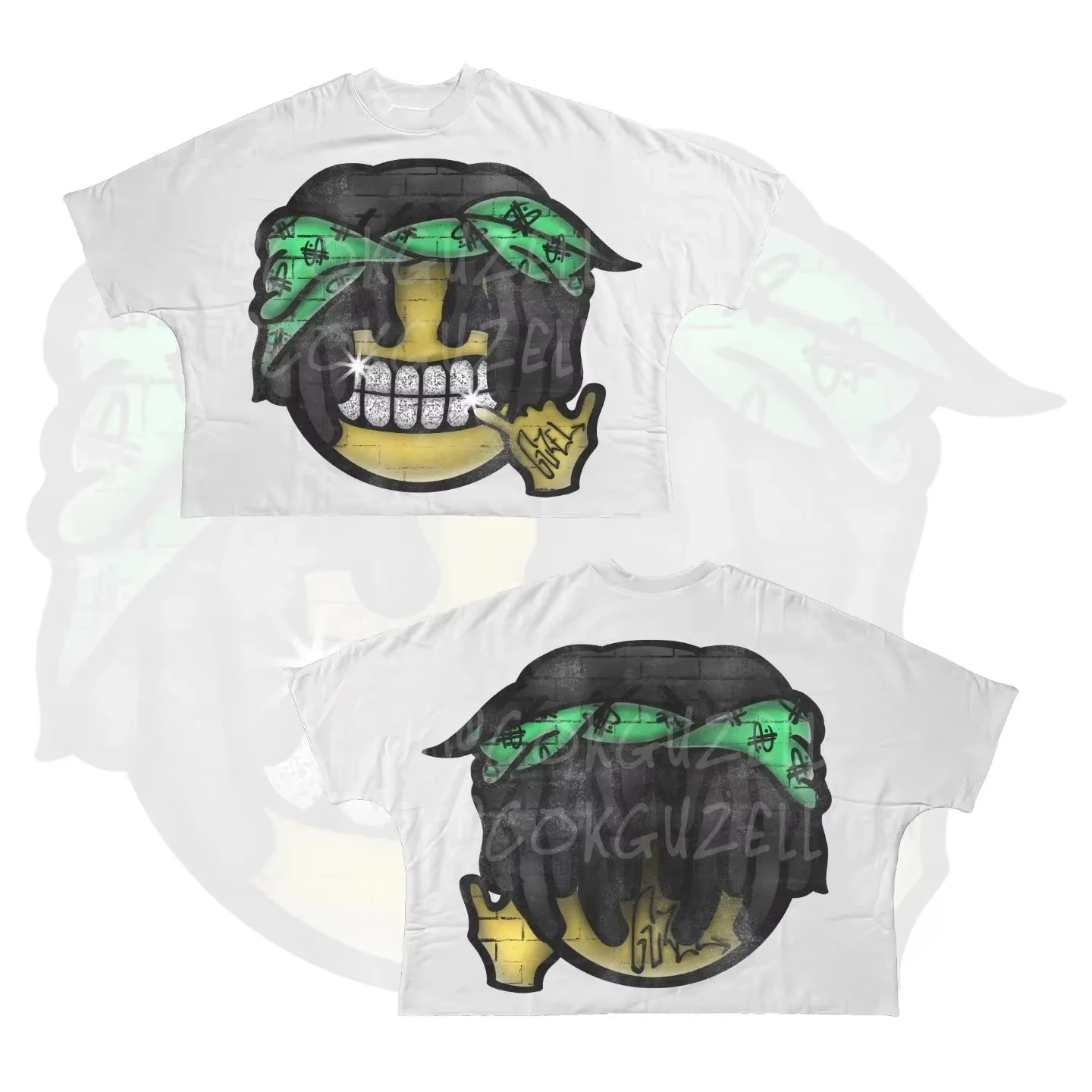 

Y2K с коротким рукавом для мужчин и женщин в стиле Харадзюку, готические персонажи мультфильмов, футболка большого размера с графическим принтом, хлопковые топы с заниженными рукавами в стиле хип-хоп