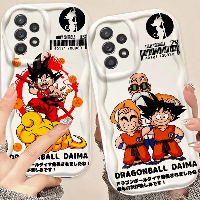 

D-Dragon Balls Anime Pattern For Samsung A73 A72 A71 A56 A55 A54 A53 A52 A51 A32 A36 A26 A25 A13 A14 5G Wave Oil Phone Case