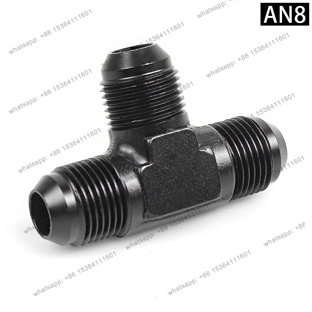 PJ car modification accessories oil-cooled connector brake tee connector 1/8 quick connection YouTube adapter AN8 -12