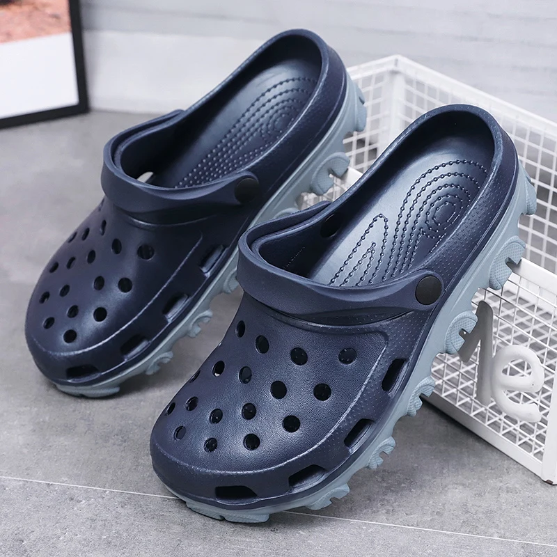Summer large size men and women sandals high quality outdoor beach shoes men comfortable dual-use indoor home slippers 36-51