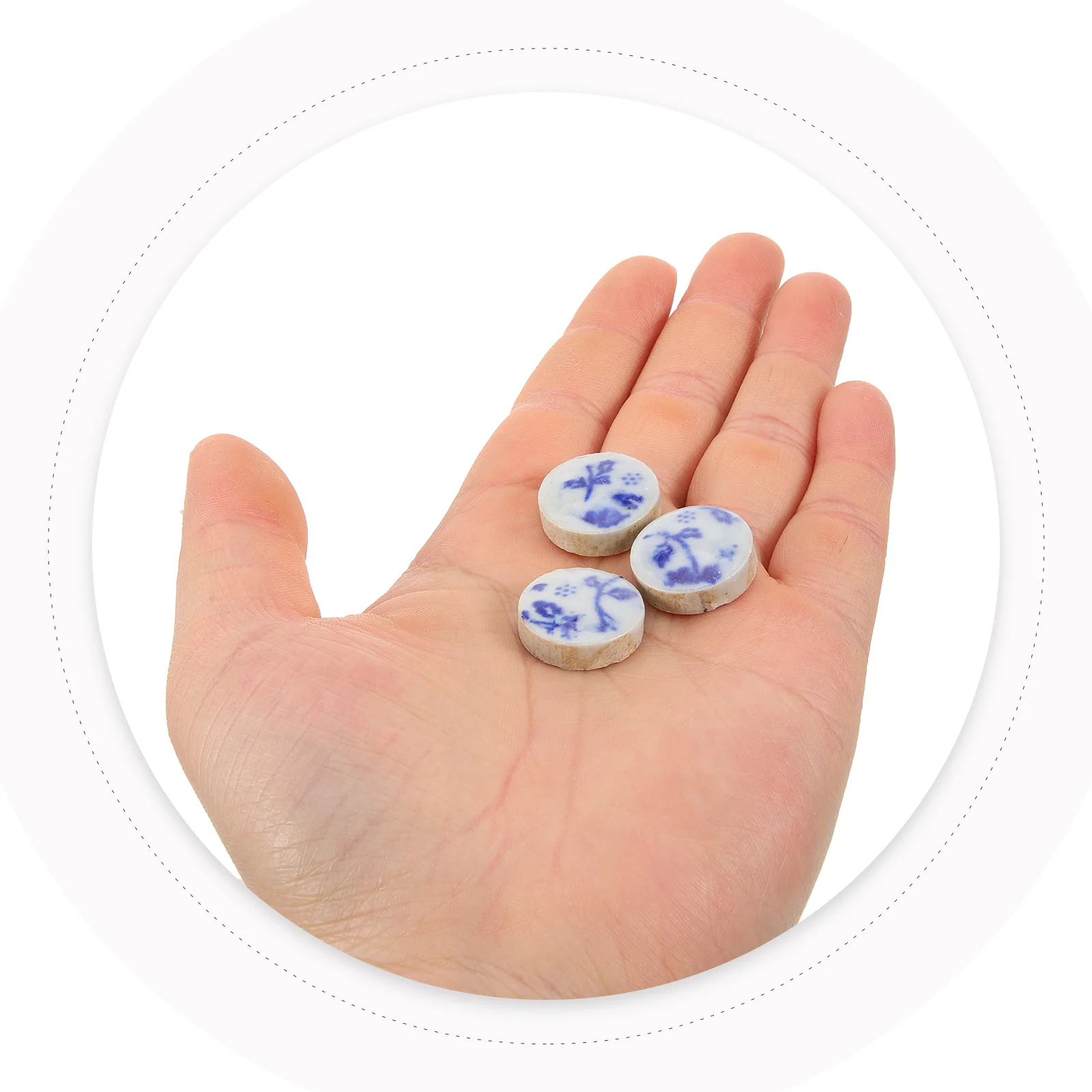 

1 Bag Of Blue White Porcelain Fragments Glazed Ceramic Mosaic Tiles For Craft Projects Home Garden Bathroom Decor Tile Diy