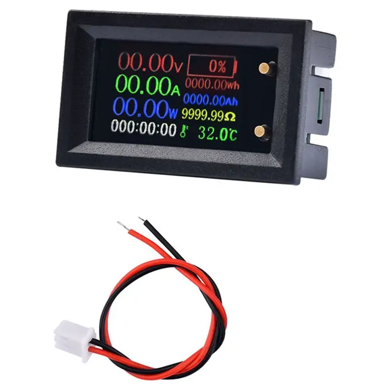 Fits for Digital Voltmeter Ammeter Multifunction Tester IPS Voltage Current Power Battery Electricity Test Meter