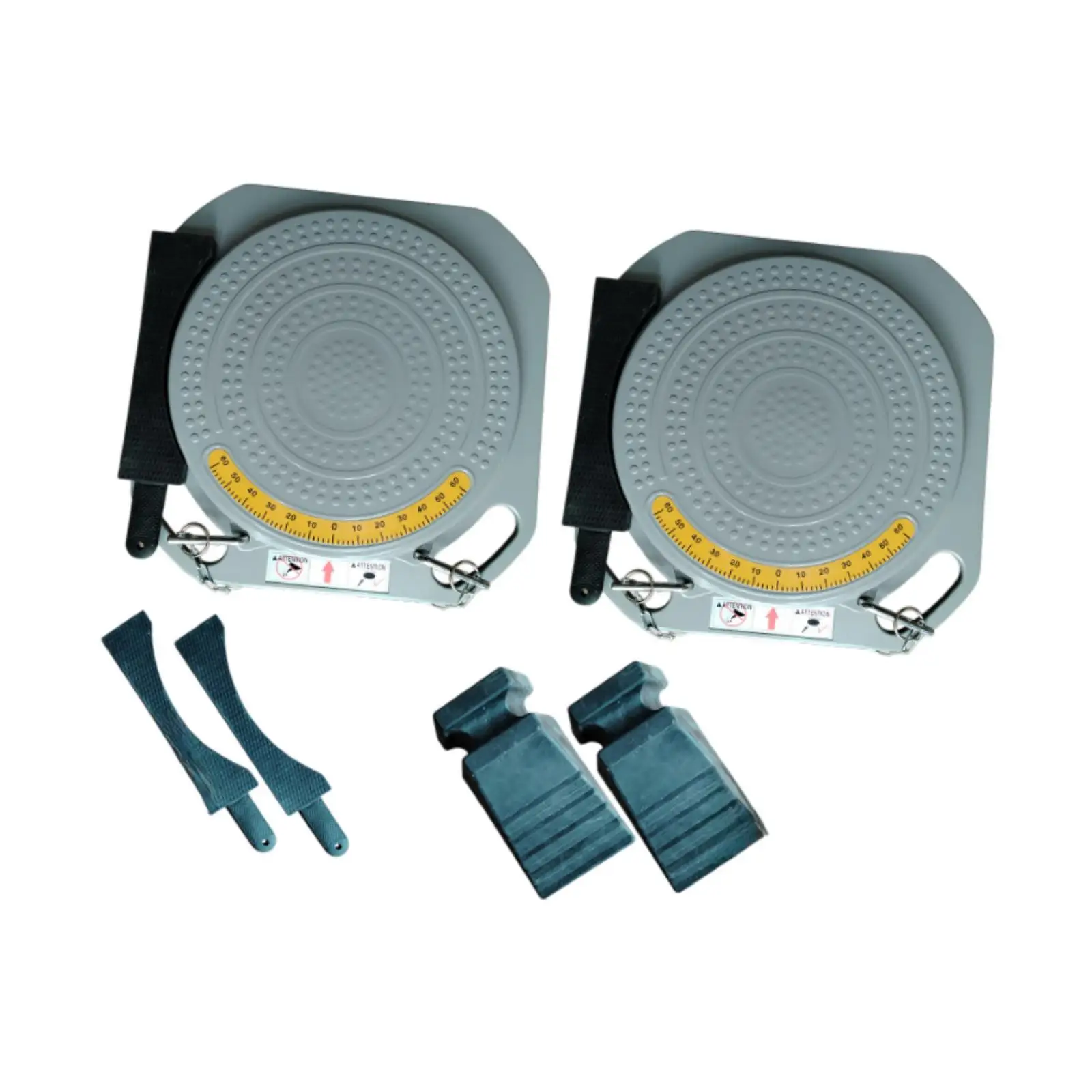 

2 шт. поворотные пластины для выравнивания колес с переходными мостами, простые в использовании для легковых автомобилей, грузовиков 360 ° Вращающийся предварительно собранный