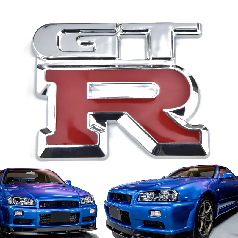 

3D Car Sticker Front & Tail Sign GTR Badge Fender Body Trunk Decoration For Nissan Skyline Almera Nismo Note Tiida