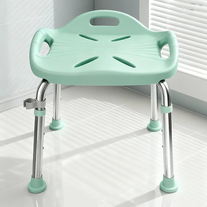 Bath stool lift bathroom elderly children non-slip chair punching free pregnant woman anti-fall shower stool 2