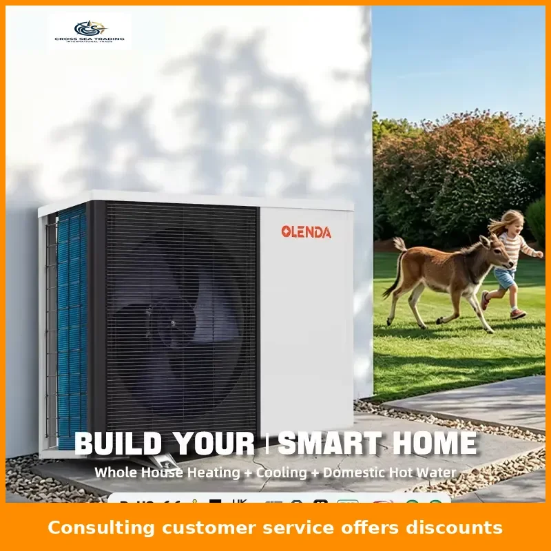 Heat Pump R32 220V 6kW Low-Noise Air-to-Water Heat Pump with EVI A+++ ERP CE Certified