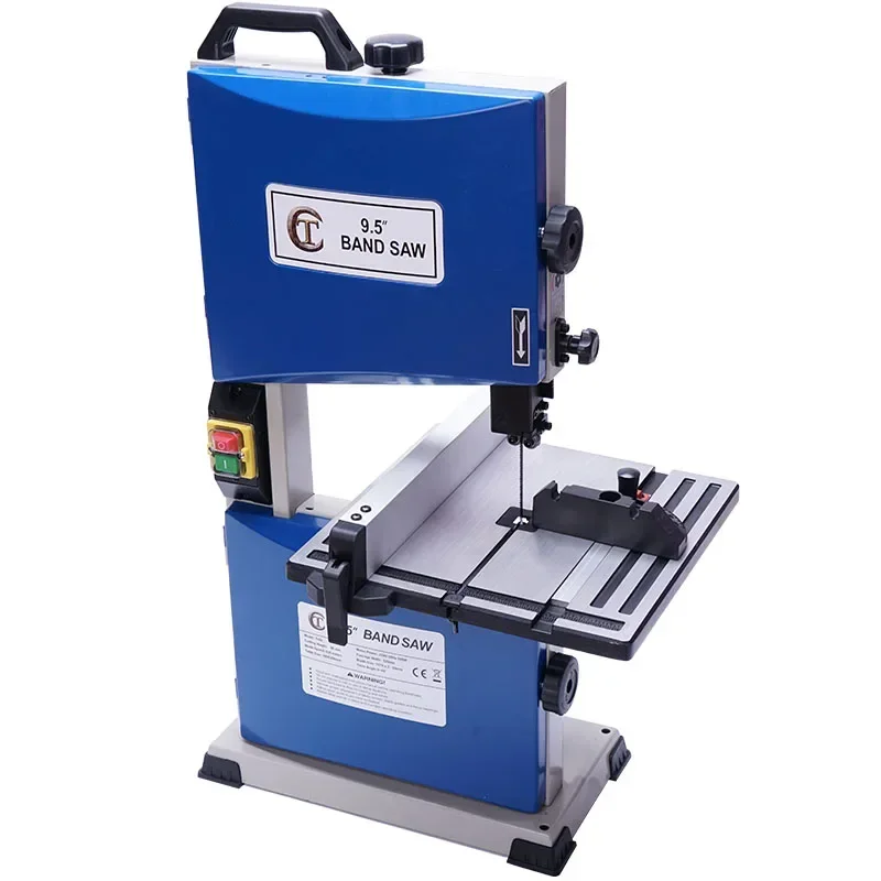 220V 9.5-inch Multifunctional Woodworking Band Saw Cutting Carving Machine Small Curve Saw