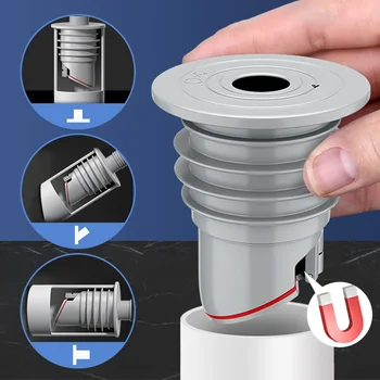 1/2PC כיור סיליקון פקק ביוב צינור אטום טבעת מים צינור תקע רצפת ניקוז מקלחת ניקוז אנטי-ריח