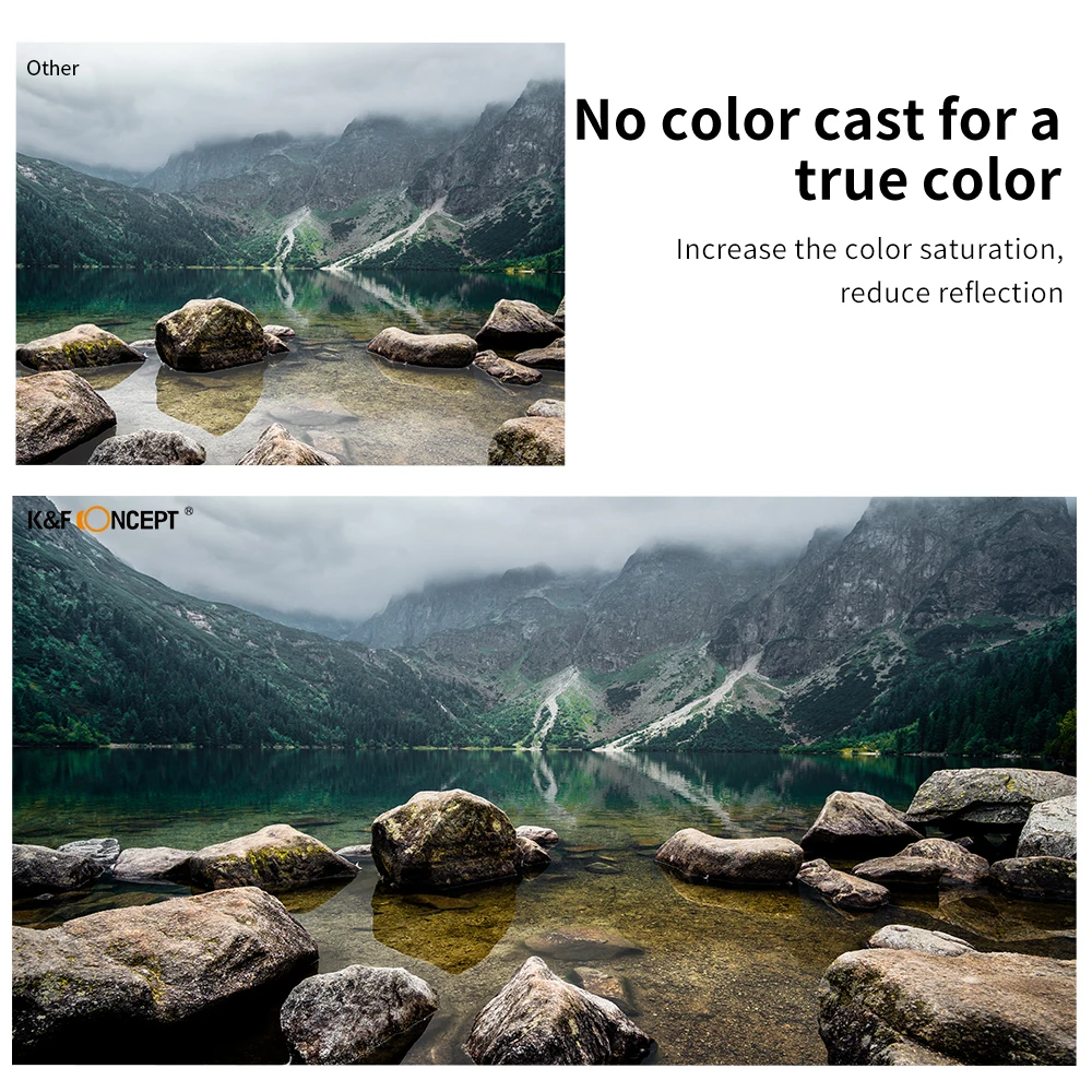 K & F مفهوم HD CPL كاميرا تصفية عدسة مع متعددة المغلفة التعميم المقطب 49 مللي متر 52 مللي متر 55 مللي متر 58 مللي متر 62 مللي متر 67 مللي متر 72 مللي متر 77 مللي متر 82 مللي متر