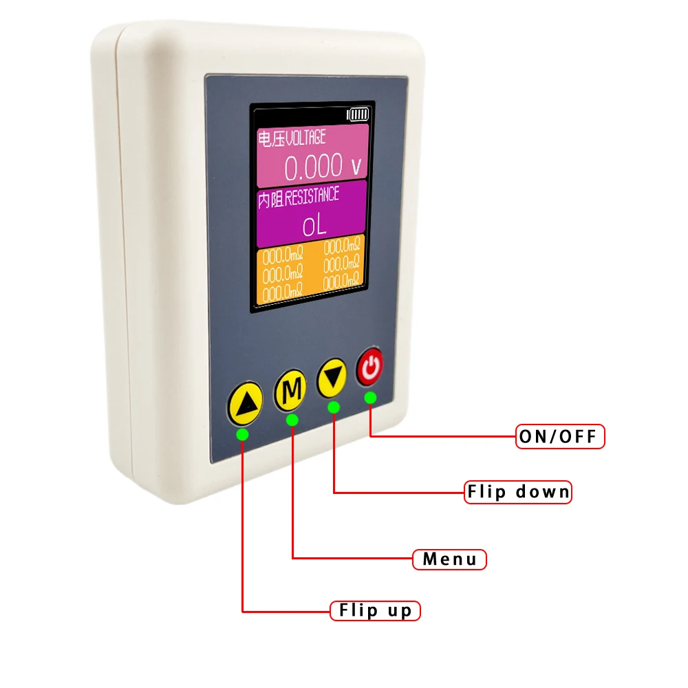 أربعة خطوط TS4520 TYPE-C تيار مستمر 5 فولت بطارية ليثيوم عالية الدقة المقاومة الداخلية متر فاحص كاشف الجودة 18650 بطارية جافة