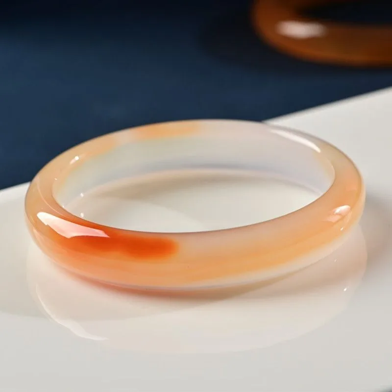 Ice gradually change amber chalk bracelet children ice honey agate