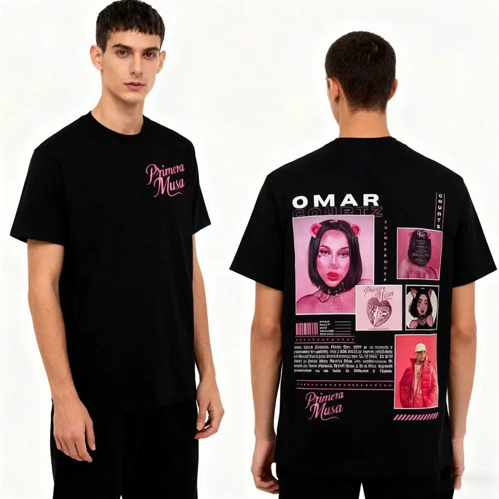 

Rapper Omar Courtz Primera Musa T Shirt Men Women Clothing Hip Hop Fashion T-shirt Casual Cotton Loose Short Sleeve T-shirts