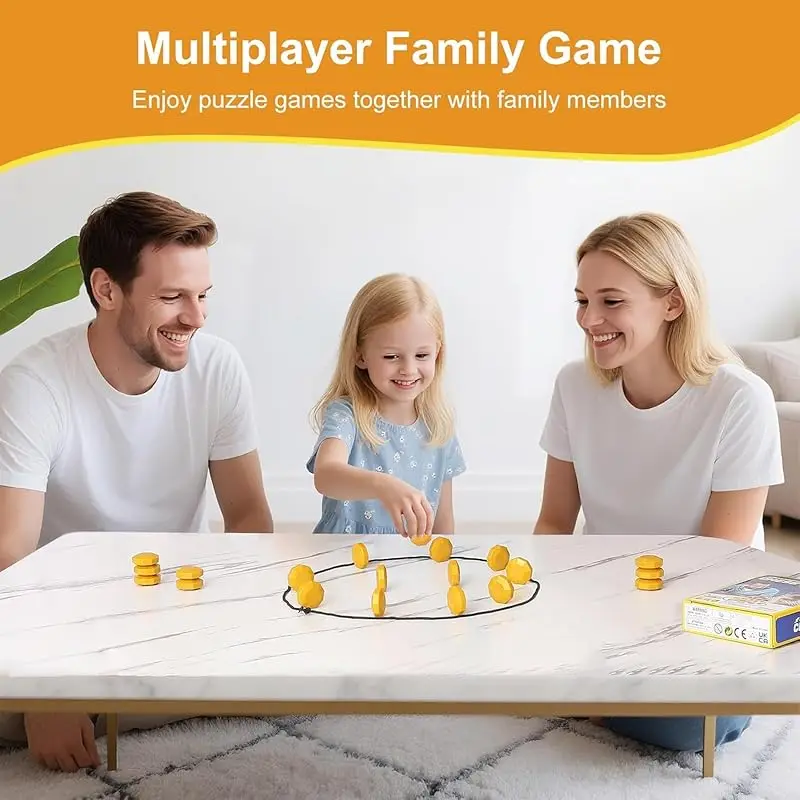

Umikk Magnetic Chess Game, Magnetic Chess Game with Rope, Portable Magnetic Chess Game, Fun Desktop Multiplayer Chess Game