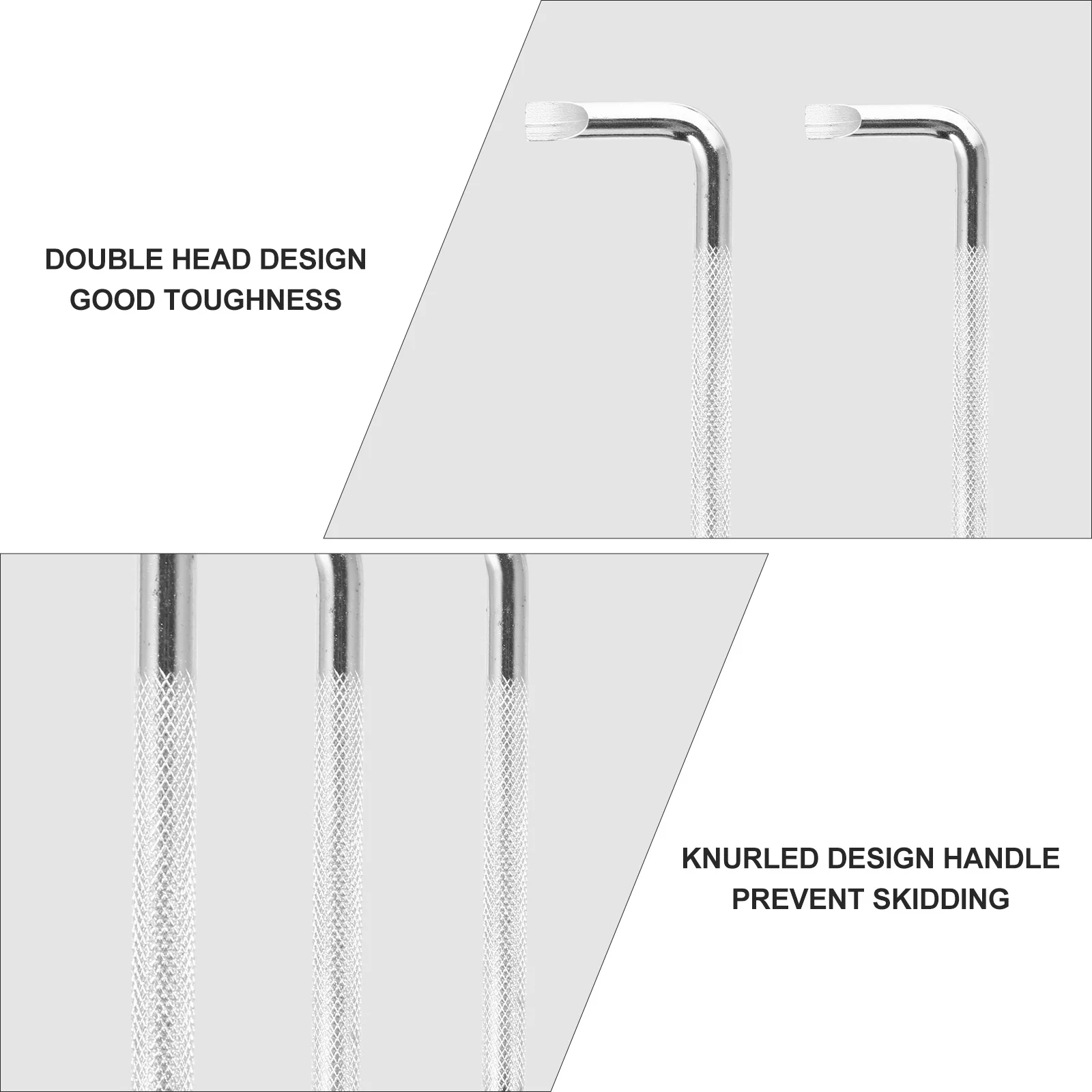 3 pcs Offset Screwdriver Set 90 Degree Micro Screwdriver Double Head Z-Type Angled Tool For Tight Spaces Slotted Dual