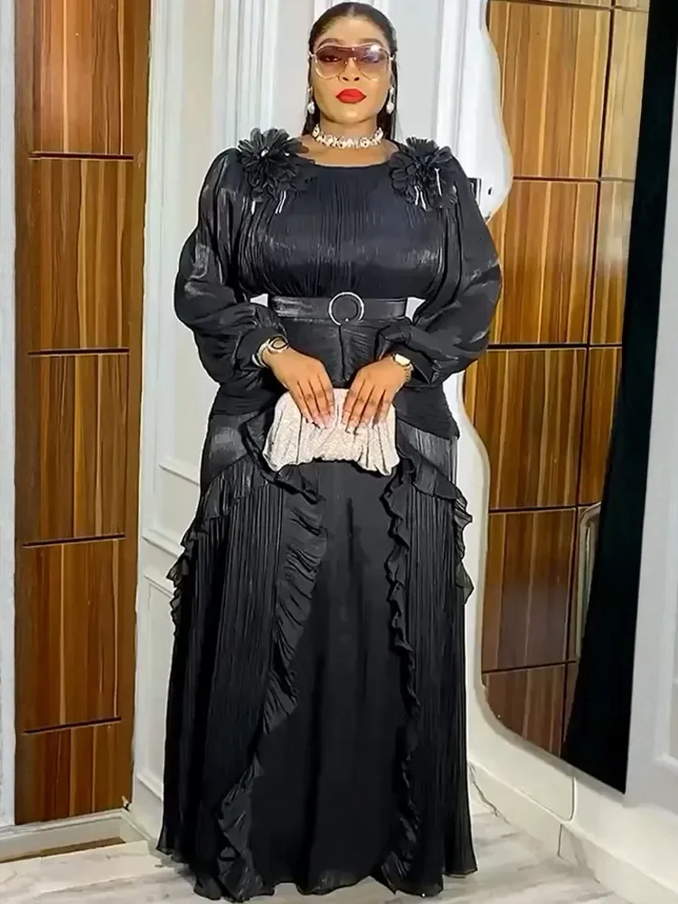 فساتين الحفلات الأفريقية مقاس كبير للنساء 2025 موضة جديدة Dashiki أنقرة ثوب مسائي زفاف أنيق تركيا فستان ماكسي إسلامي