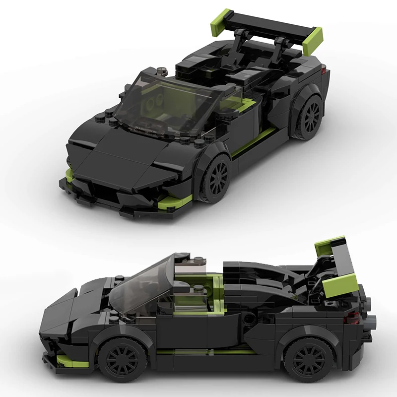 Fast and furious MOC Racing Supercar City Speed Champions Car Building Blocks Racers Vehicle Technique Bricks Kids Toys