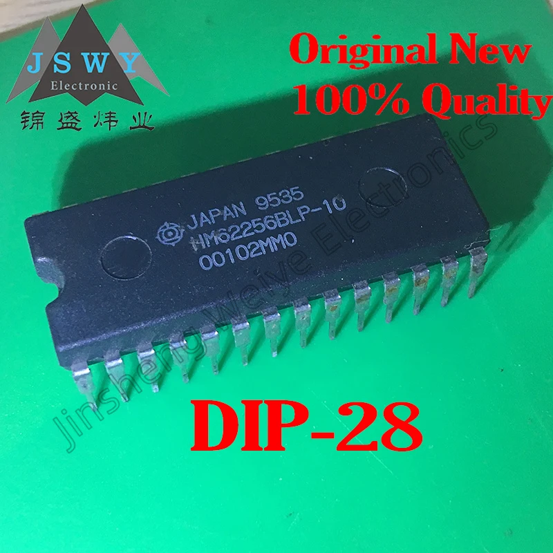 HM62256ALP-10 HM62256BLP-10 straight DIP-28 SRAM memory chip IC 100% brand new and genuine 10PCS free shipping Electronics