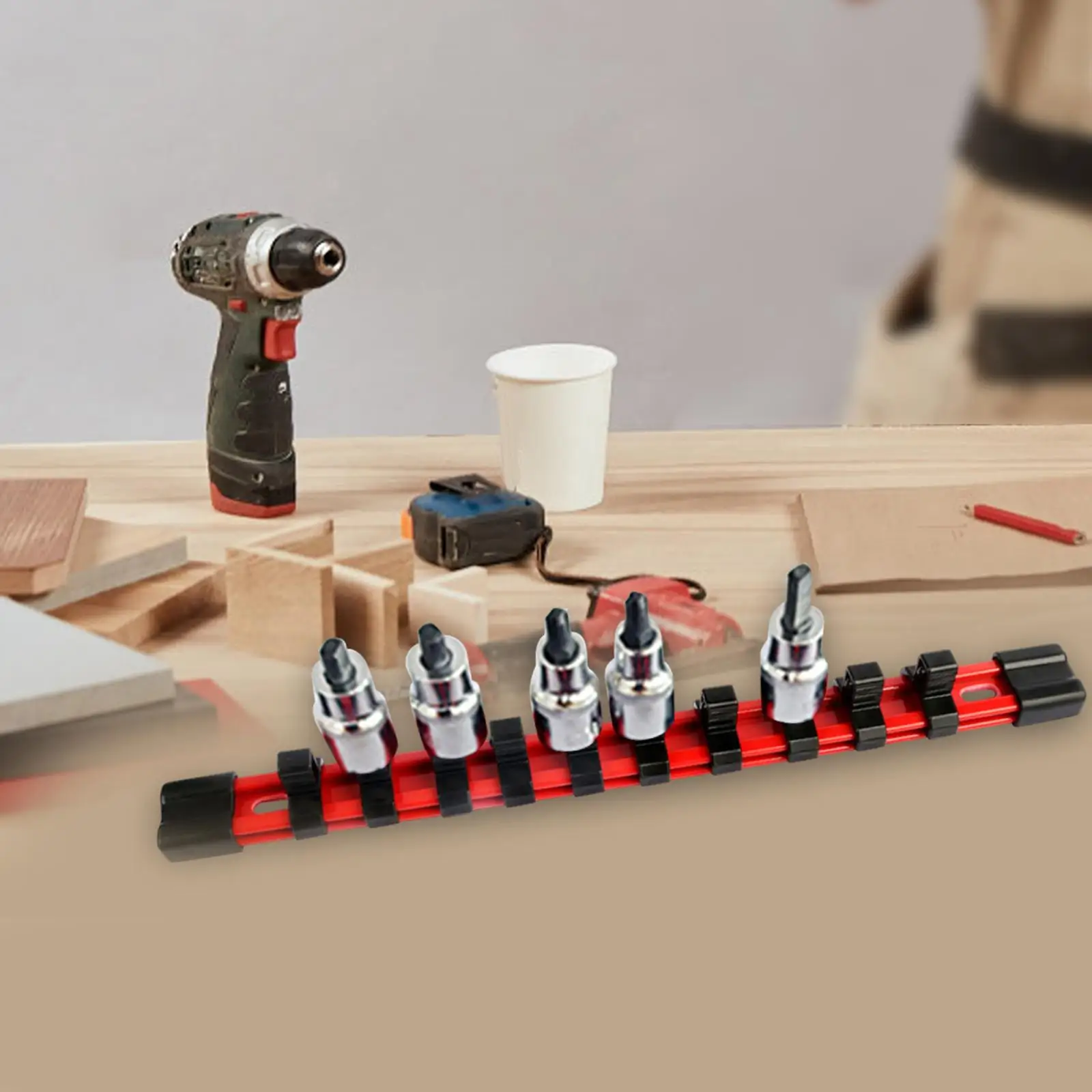 صينية مقبس شديدة التحمل لتنظيم المقبس لورشة ميكانيكي الكهربائي #2