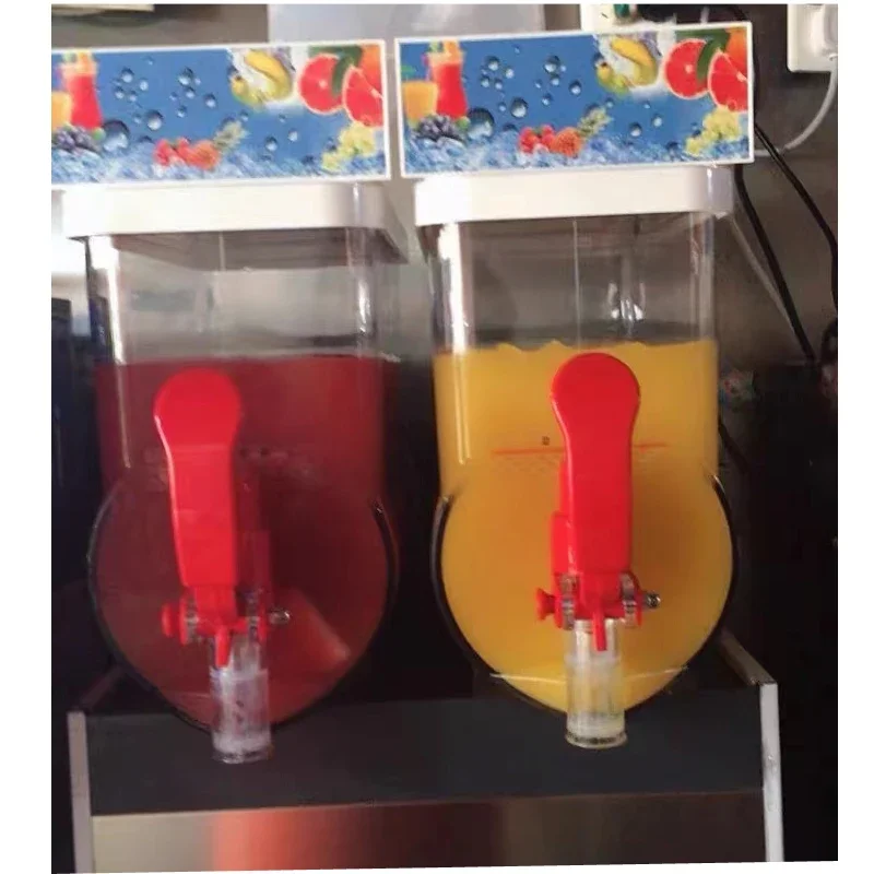 Commercial Double Tanks Cylinders Slush Drink Machine Cold Drink Machine Smoothies Ice Slush Maker