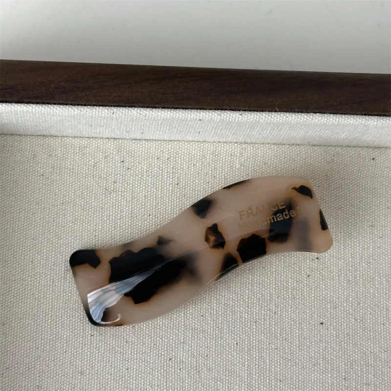 French Elegant Advanced Wave Barrettes Korean Style Girl Acetic Acid Side Clip Bang Clip Duckbill Clip Top Clip Hair Accessories
