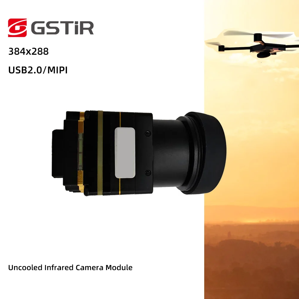GST 640/384 Night Vision LWIR Infrared Thermal Camera Module For UAV Industrial Inspection USB2.0/LVDS Image Output Interfaces