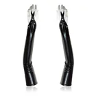 wetlook shiny sexy pvc latex opera gloves