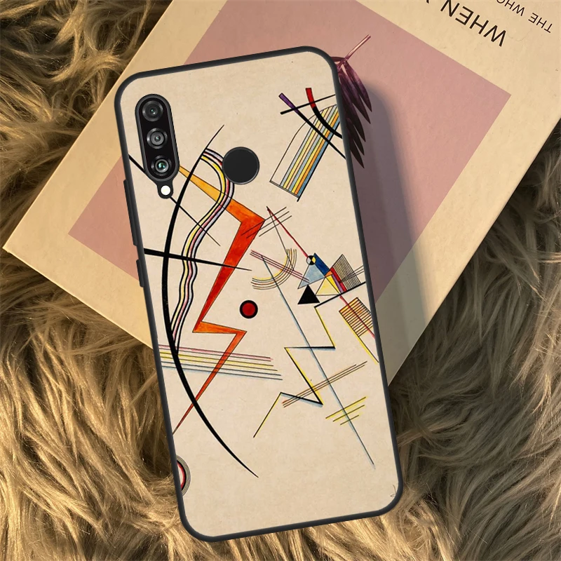 Wassily Kandinsky Abstract Case For Huawei P40 P30 Lite P20 P50 Pro P Smart 2021 Nova 5T Honor X8 X9 50 70 X9a Coque