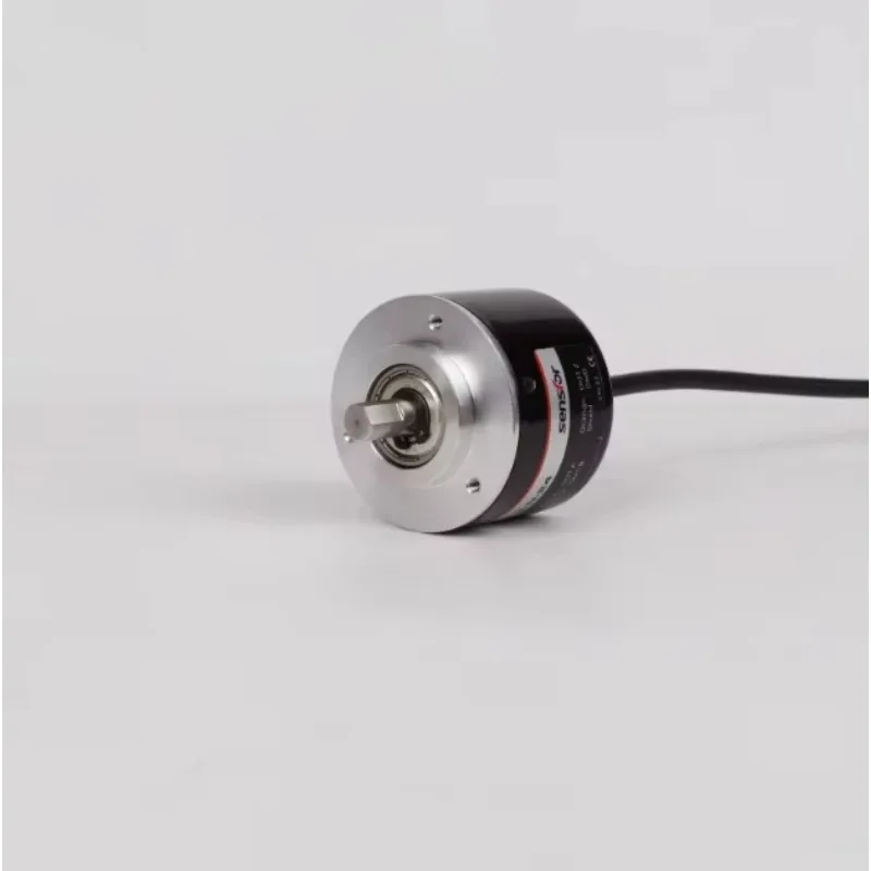 500PPR Open Collector Output ABZ 3-phase Signal Incremental Solid Shaft Rotary Encoder DC 10.8-26.4V Rear-outlet OD 50mm