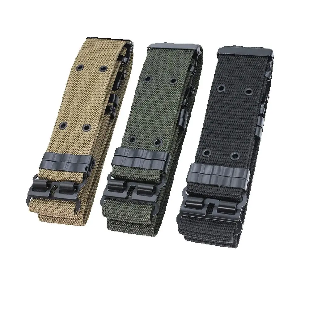 

5.5cm Tactical Belt Multi-functional S-Style Outdoor Nylon Canvas Training Belt Wide Edition