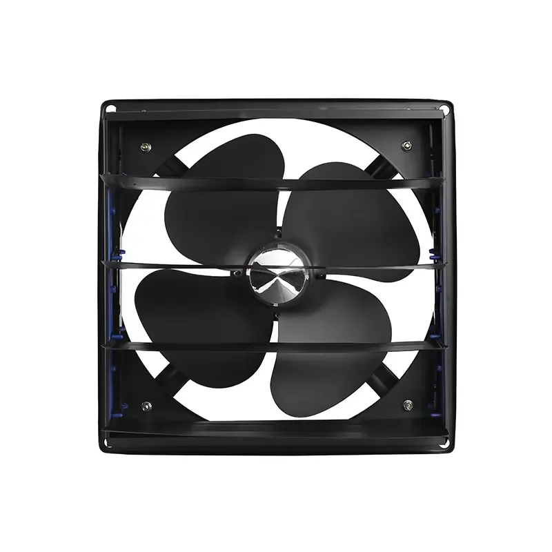 Electric Louver Type Silent Exhaust Fan for Household Industrial Use Rear Kitchen Fume Ventilation Full Iron Frame Factory