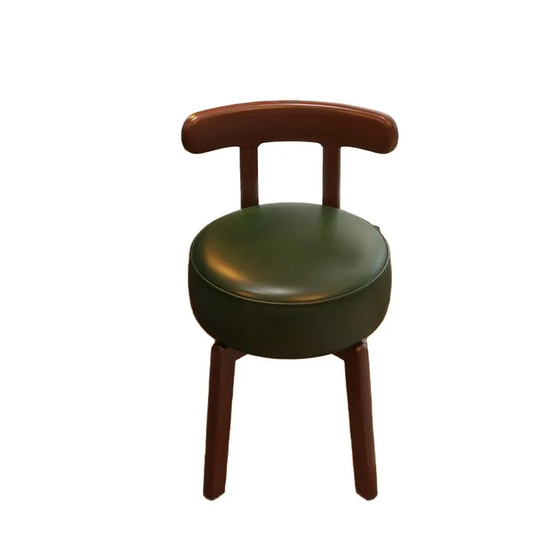 كرسي تزيين من الخشب الصلب قابل للتدوير للمكياج كرسي غرفة نوم الفتيات مضمد مسند الظهر كرسي ريترو البراز ضوء النمط الصيني الفاخر