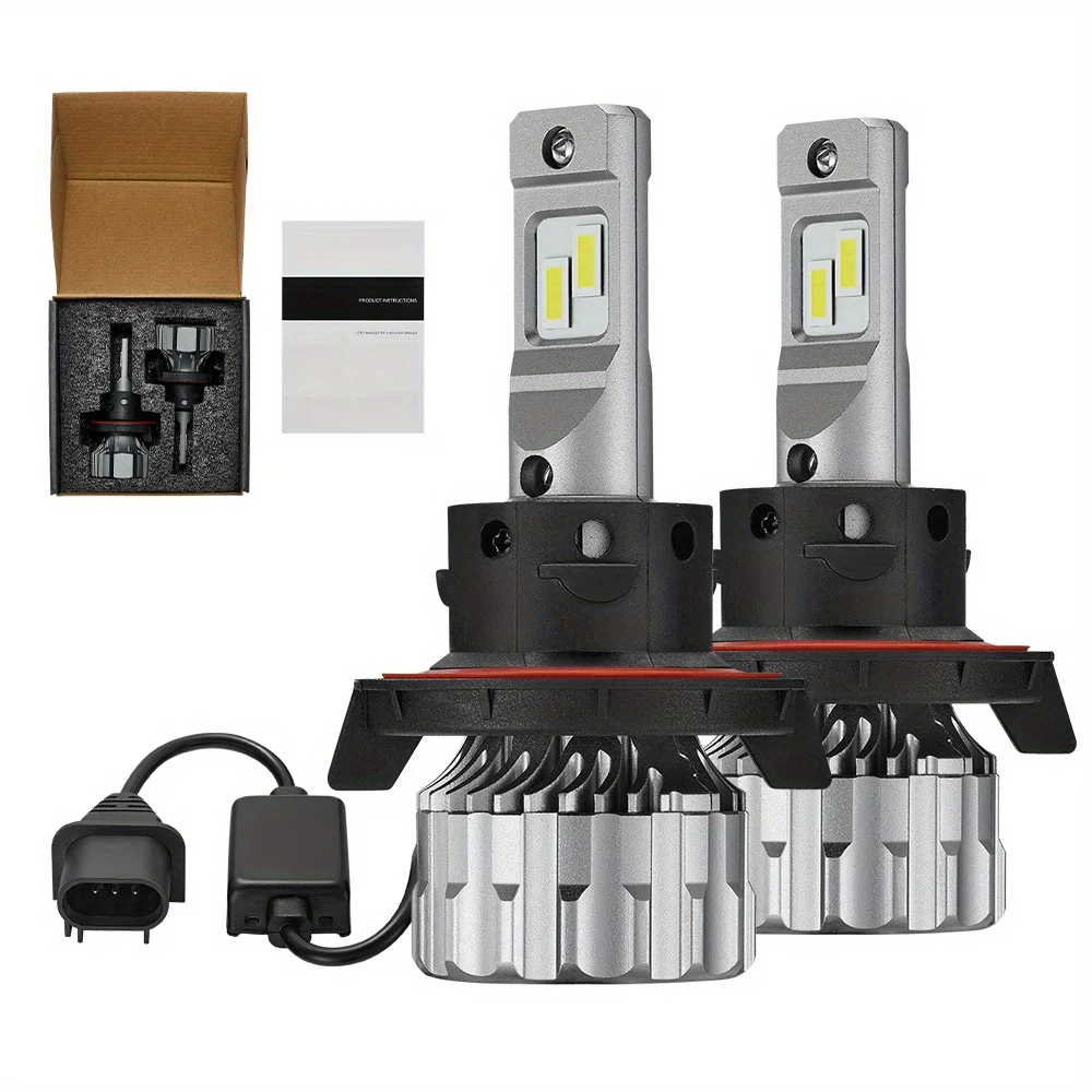 

H13/9008 LED Headlight Bulbs 70W 6500K ‎‎18000LM White Dual-function 2Pcs for Chevrolet/Ford/GMC//BMV/Dodge/Honda/Nissan/Jeep