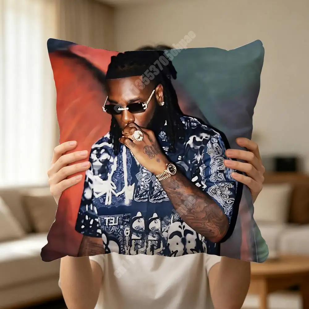 B-Burna B-Boy African Pop Singer Printed Pillow Cover Sofa Couch Bedroom Cinema Home Theater Decoration