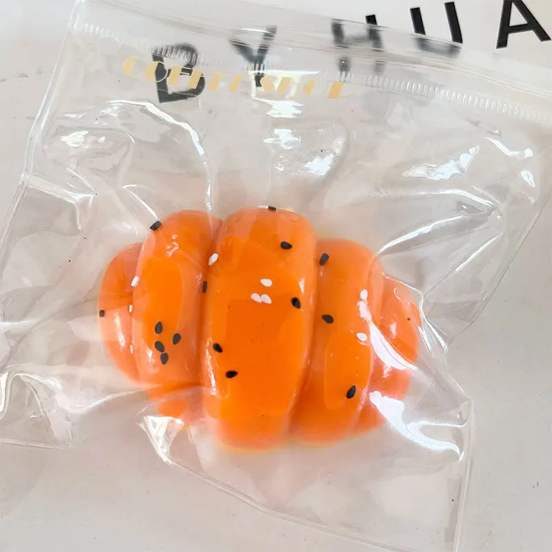 الكرتون حقيبة أصبع صغيرة قرصة ضغط انتعاش بطيء الضغط اللعب لينة الخبز أصبع حقيبة الاسترخاء الإجهاد الإغاثة التحف لعبة