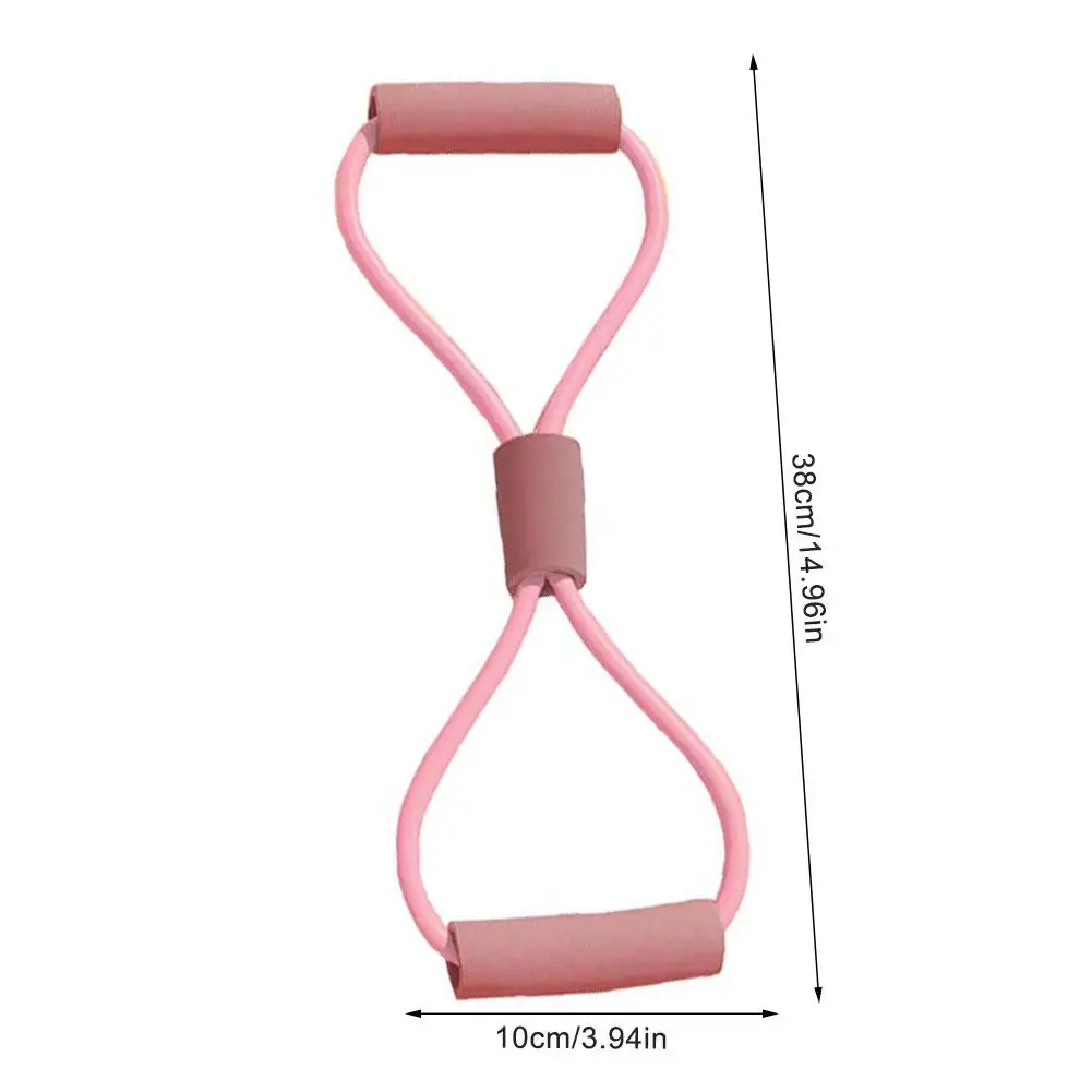 8-shaped Stretching Device Back Beauty Yoga Training Equipment Elastic Chest Expansion Tension Belt Female Back Fitness Rope