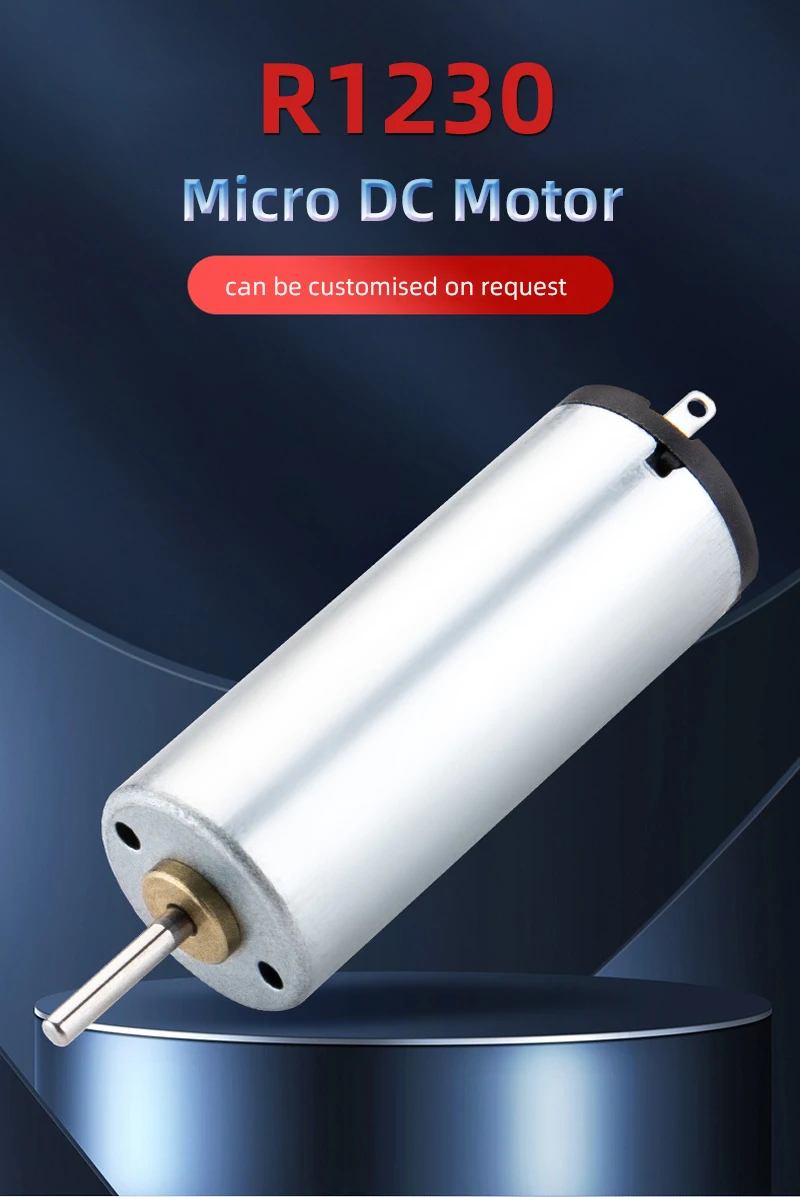 Mini Motor R1230 DC 3V 3,7 V para juguetes eléctricos de Control remoto Mini ventiladores instrumentos de belleza masajeadores