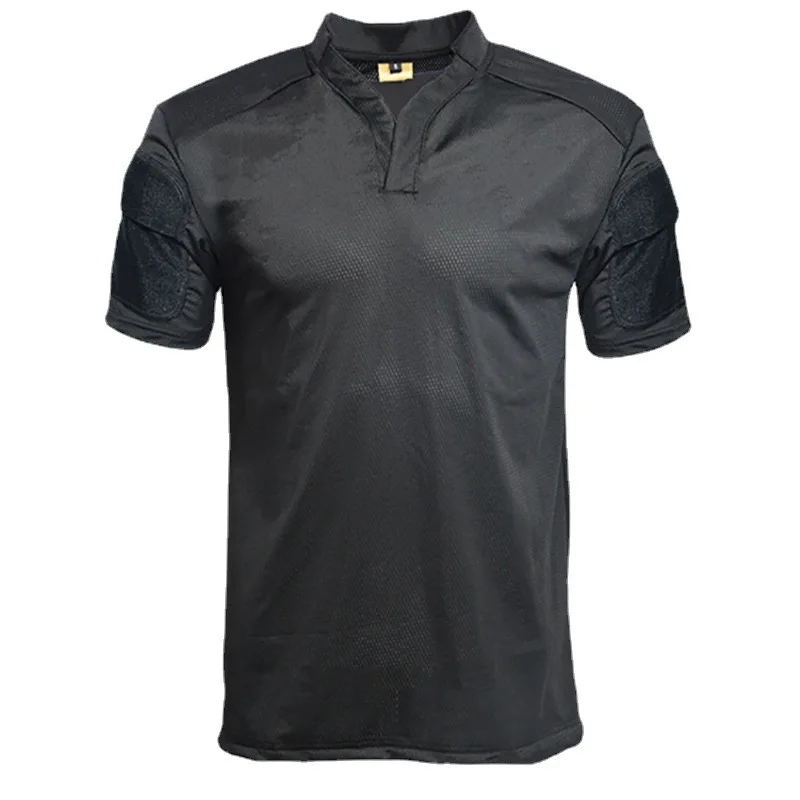 

Футболка мужская быстросохнущая высокоэластичная, тактическая уличная одежда с коротким рукавом для тренировок в стиле милитари и футбольной команды